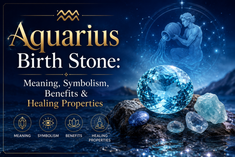 Aquarius Birth Stone: Meaning, Symbolism, Benefits & Healing Properties