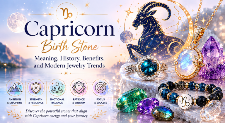 Capricorn Birth Stone: Meaning, History, Benefits, and Modern Jewelry Trends