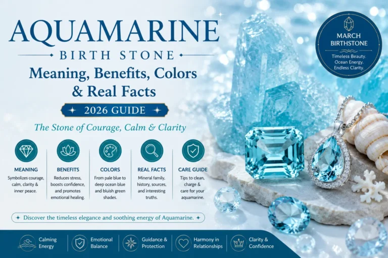 Aquamarine Birth Stone: Meaning, Benefits, Colors & Real Facts (2026 Guide)
