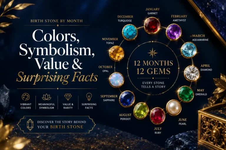 Birth Stone by Month: Colors, Symbolism, Value & Surprising Facts