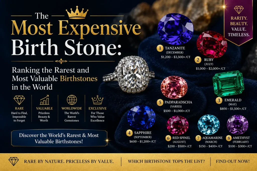 Most Expensive Birth Stone: Ranking the Rarest and Most Valuable Birthstones in the World